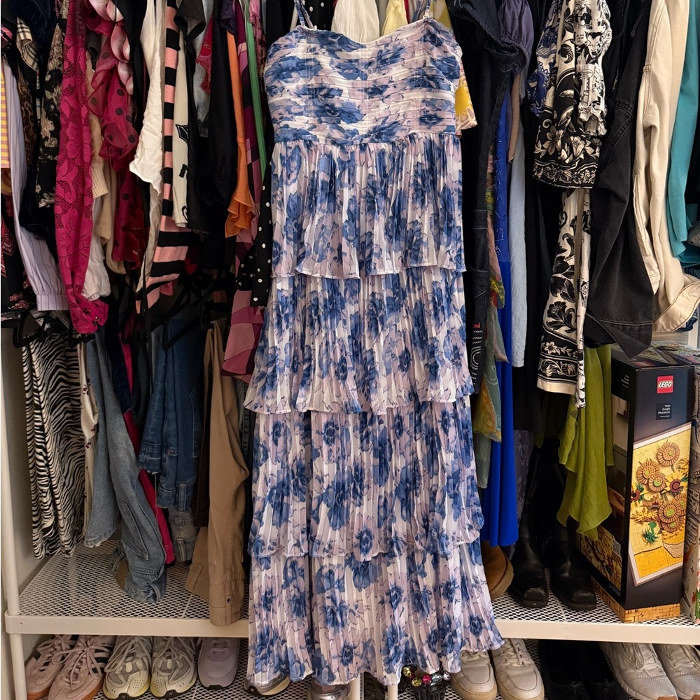 Floral Ruffle Maxi Dress